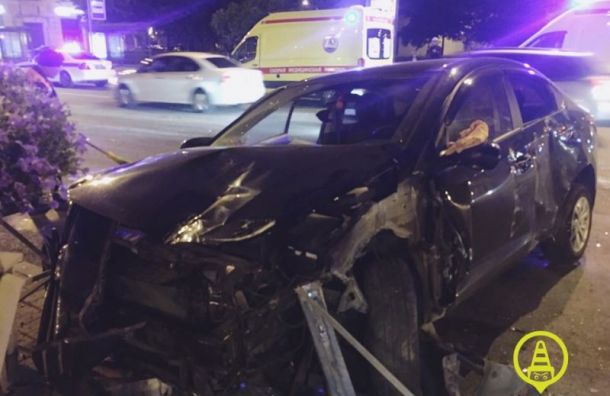 Пассажирка такси пострадала в аварии в Московском районе
