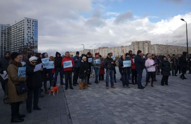 Жители Васильевского острова обсудили на митинге проблемы намывных территорий